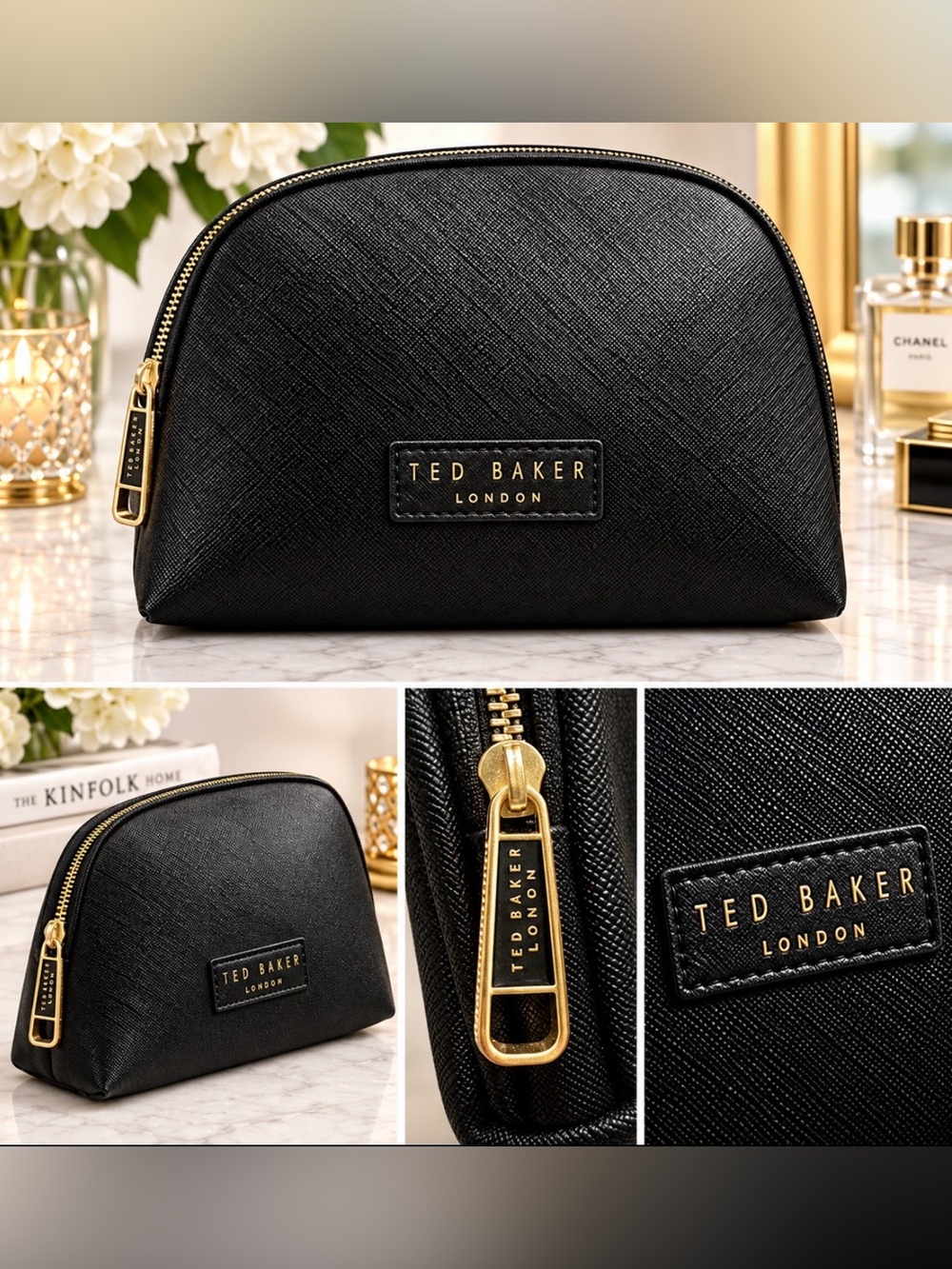 Ted Baker London Dome Cosmetic Bag with Bonus Beauty Items! NWOT